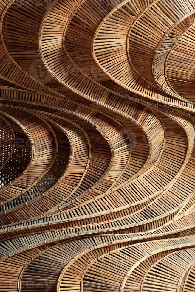 Bamboo weave pattern showing durable natural fibers